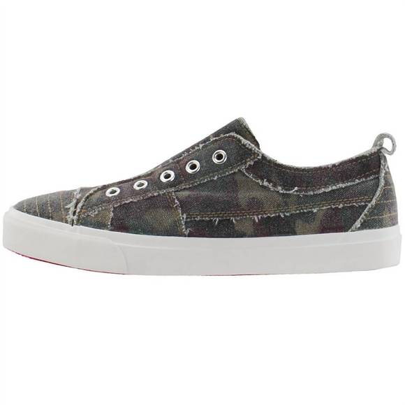 NEW CORKYS FOOTWEAR women's slip-on canvas shoes in camouflage - Picture 2 of 4